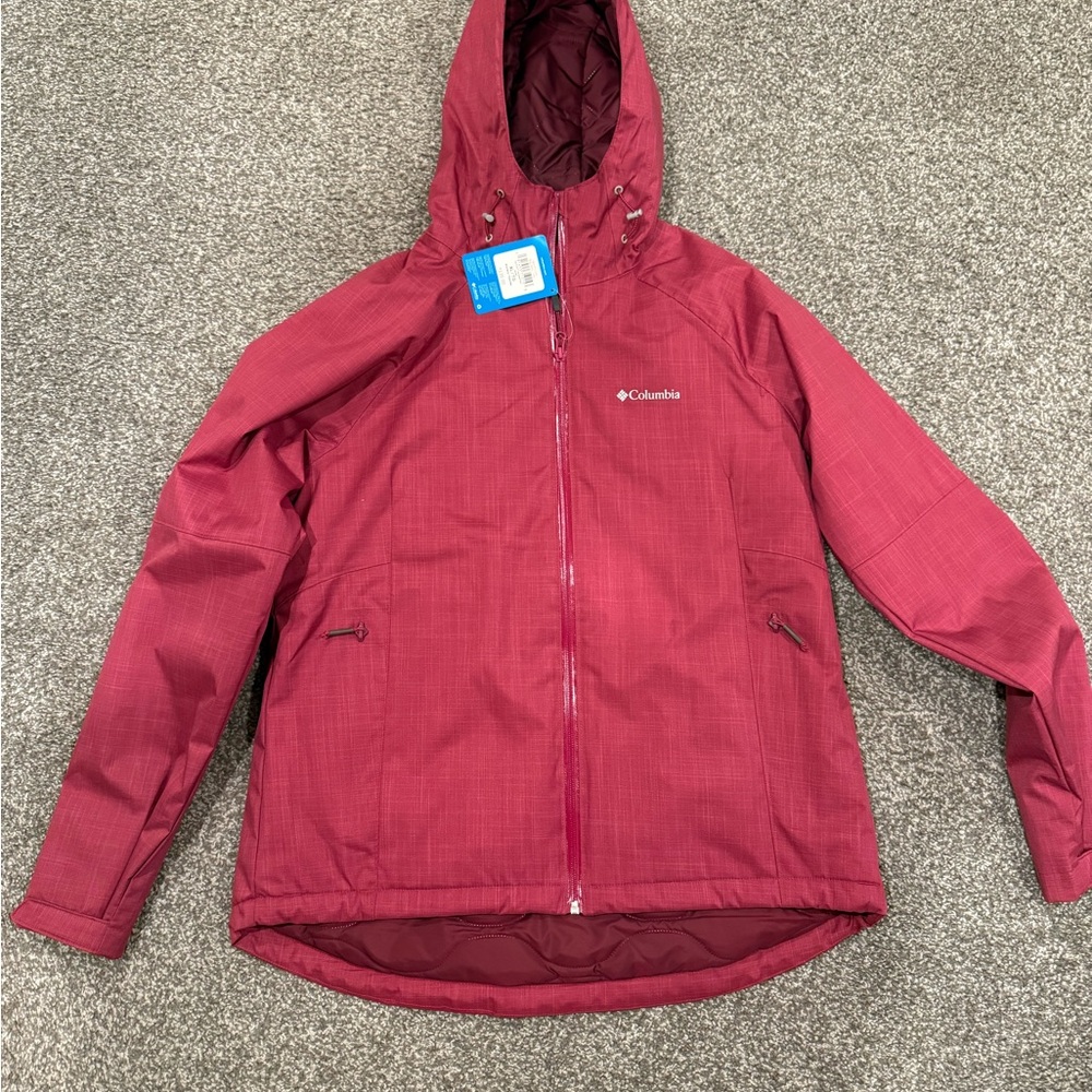 NWT Columbia Hooded Insulated Rain Jacket